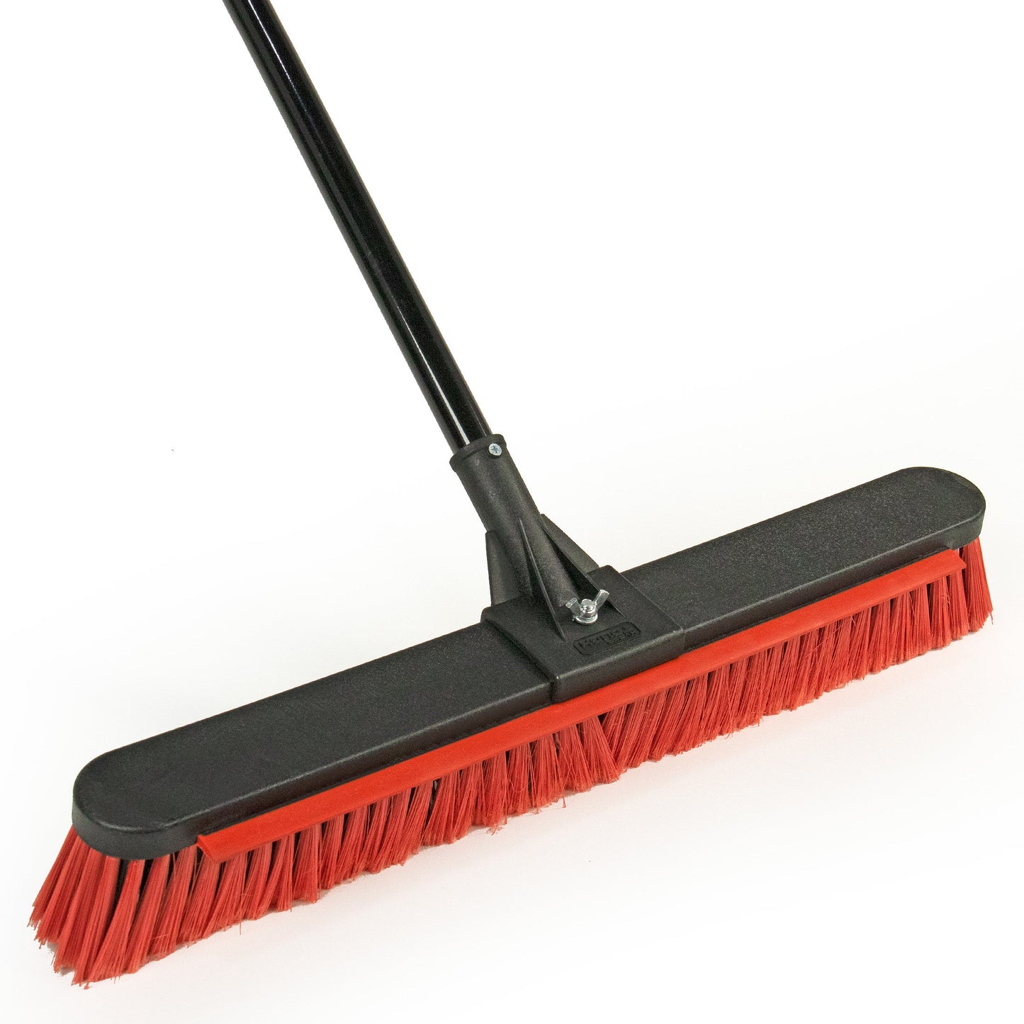 24in Heavy-Duty Multi-Surface Push Broom w/ Squeegee