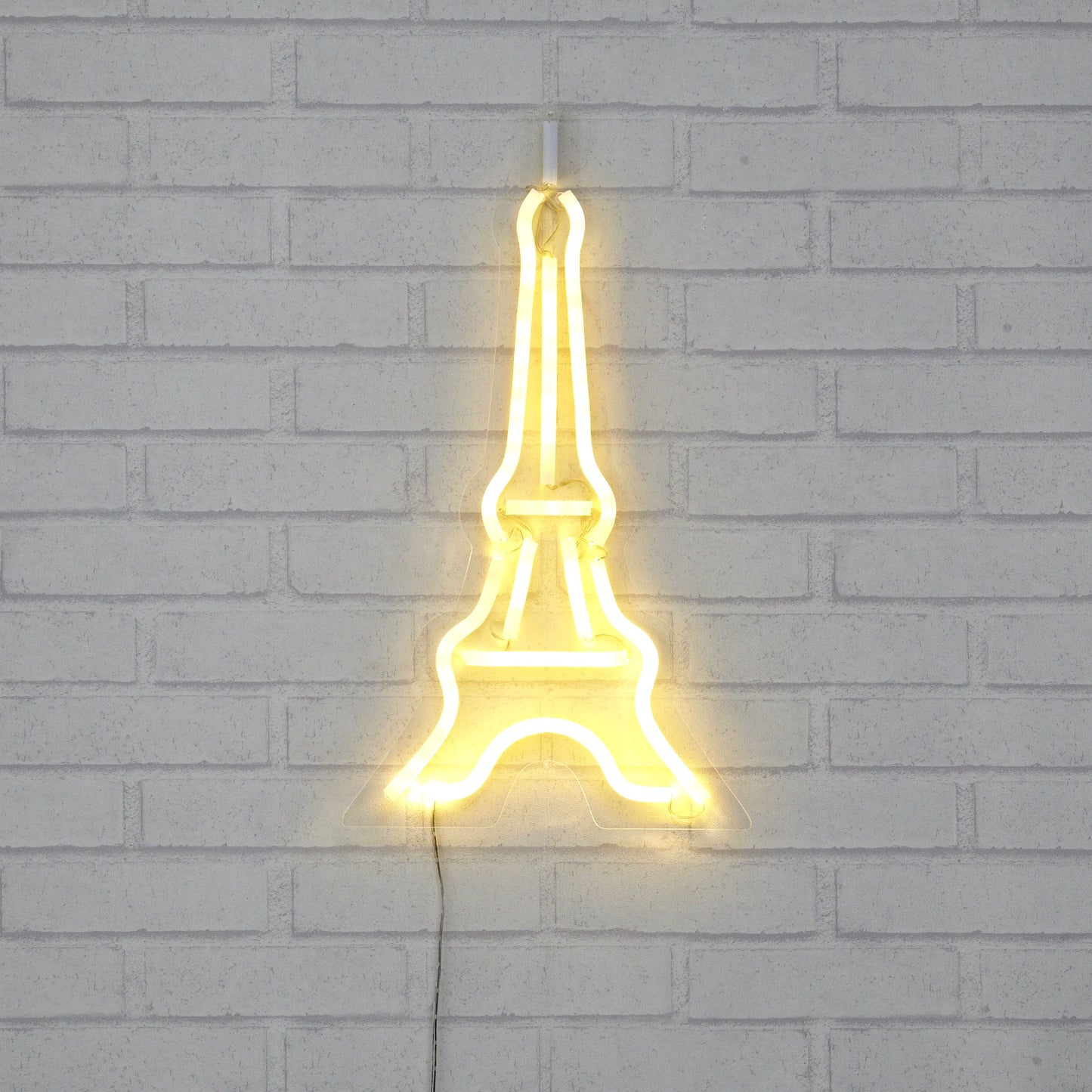 Eiffel Tower Flex Neon Light on Die Cut Frame