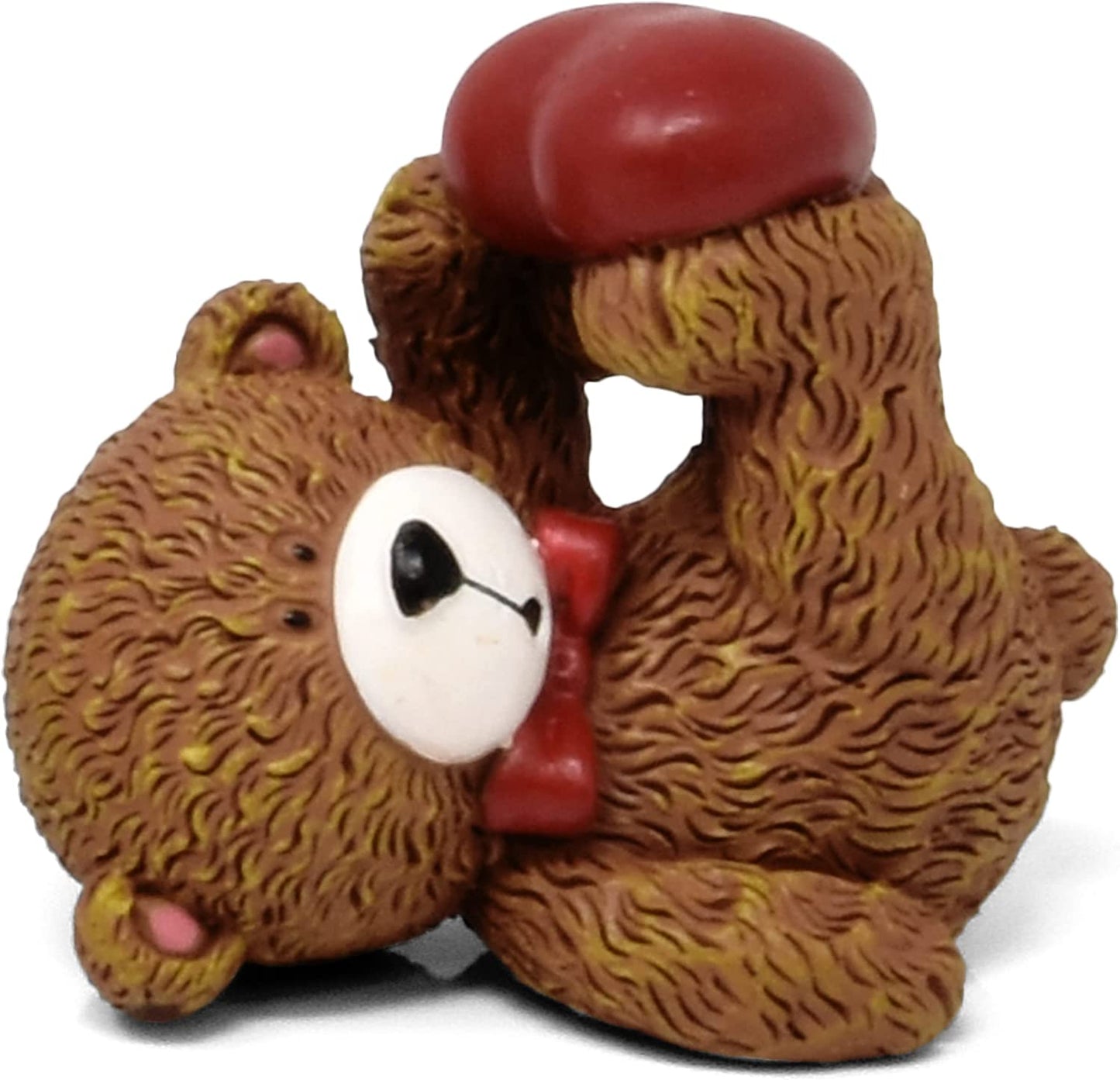 Set of 4 Mini Valentines Day Bear Figurines Table Top Decoration