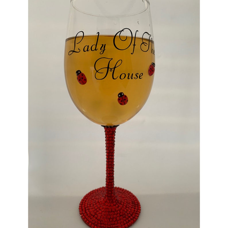 Burton and Burton Lady of The House Wine Glass Decor, 1 Count