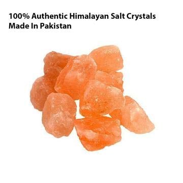 Himalayan Salt Lamp with Dimmer Cord, Original Salt Crystals in A Handcrafted Artisan Bowl