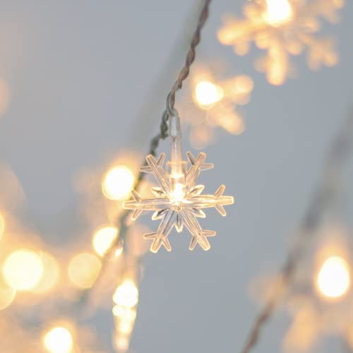 2 Pack Christmas Snowflakes Lights - 50LED 24FT