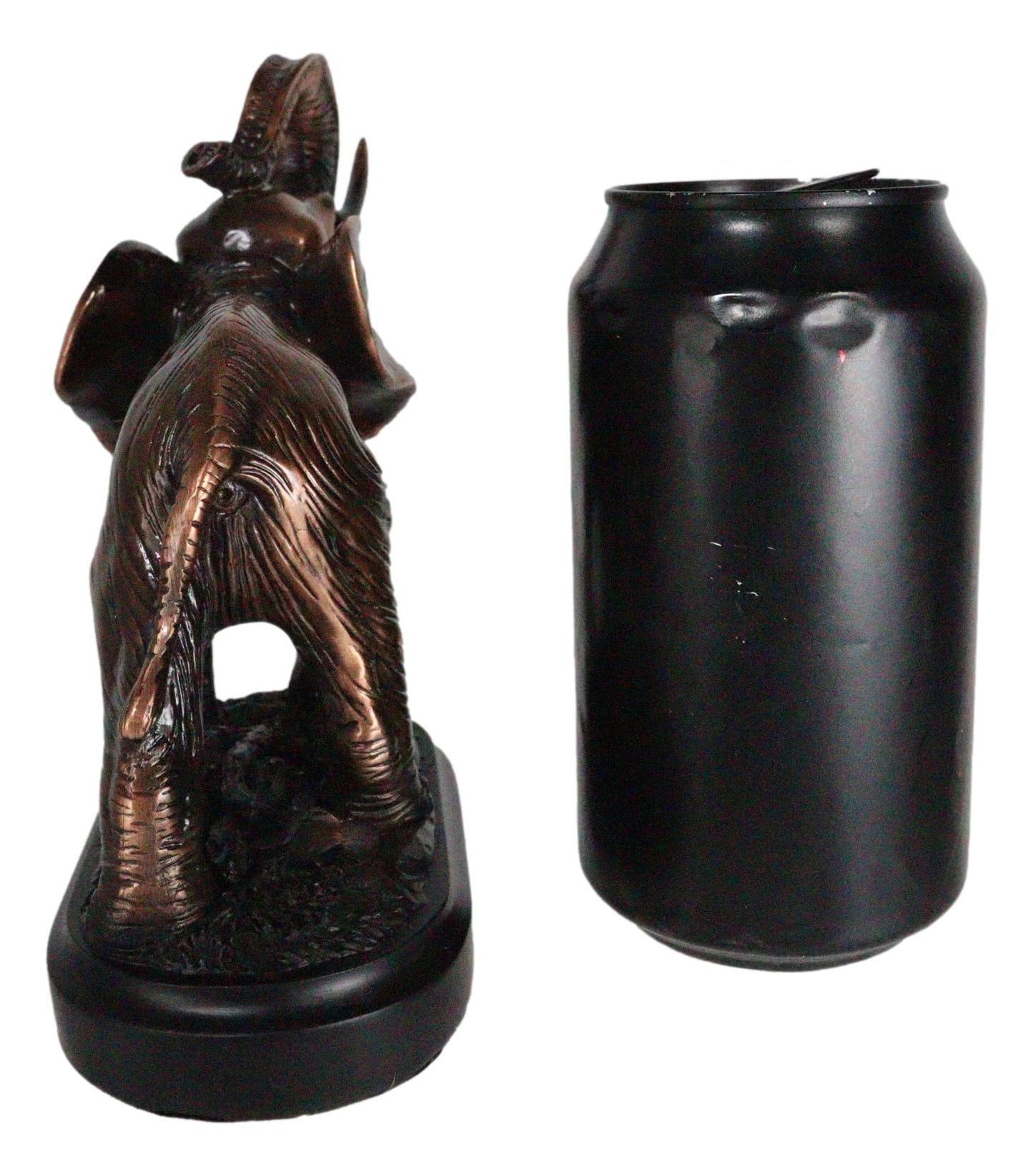 6.5"L Elephant On Trophy Base Figurine