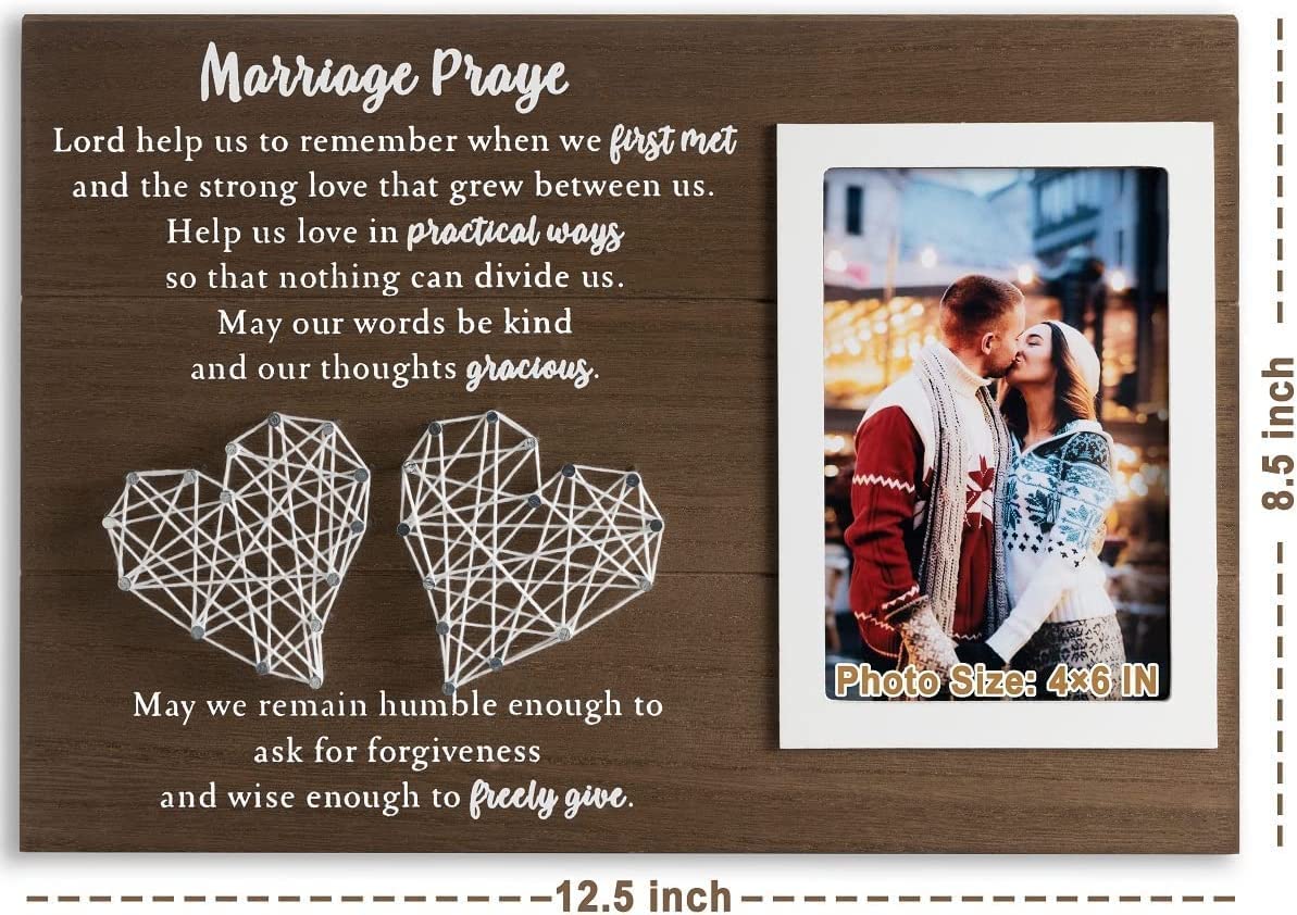 Marriage Prayer Wall Décor Wedding Gifts for Couples Anniversary Valentines Day