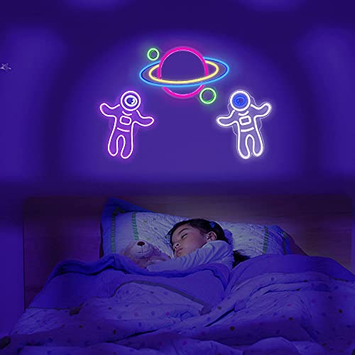 Astronaut Neon Light USB Powered w/ ON/Off Switch - Pink