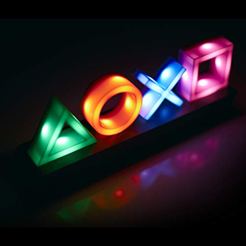 PlayStation Icons Light with 3 Light Modes - Music Reactive Game Room Lighting