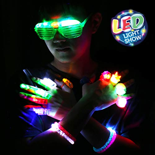 Limed Edition Holiday Bundle! 78PCs LED Light Up Glow In The Dark Party Favors