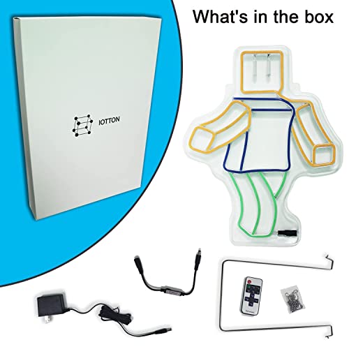 ROBLOX Neon Light w/ Remote for Boys/Girls Bedroom Decor