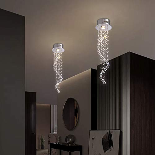 Modern Lighting Raindrop Crystal Chandelier D7.9" x H29.5"