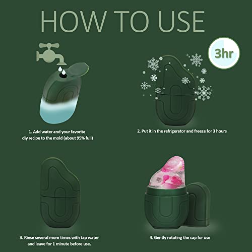 Facial Roller Silicone Ice Mold for Face Massager- Remove Fine Lines Shrink Pores