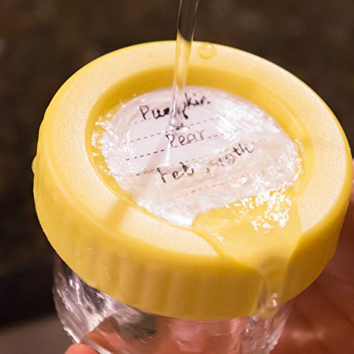 4 Ounce Stackable Baby Food Glass Containers w/ Airtight Lids, 8Pack Assorted Colors