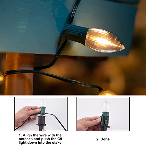 24.2 feet 20 LED C9 Christmas Pathway Lights