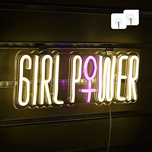 Neon Lights “GIRL POWER” LED Neon Sign for Wall Decoration