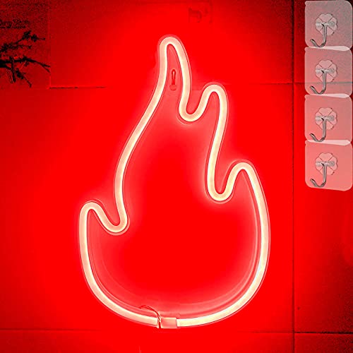 Flame LED Sign Neon Light -USB/Battery Operated