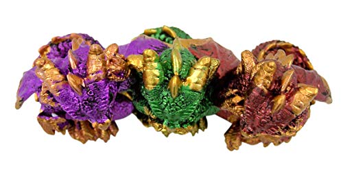 Metallic Colored See Hear Speak No Evil Figurine, 5 1/2 Inch