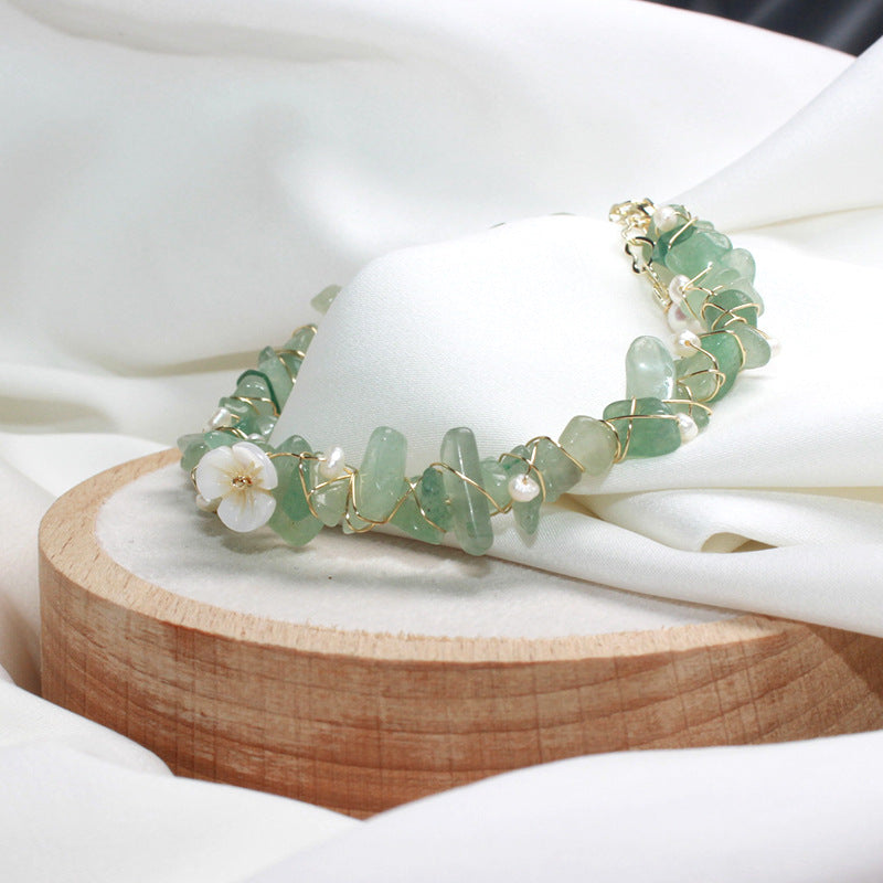 Green Aventurine Jade Crystal Bracelet for Women