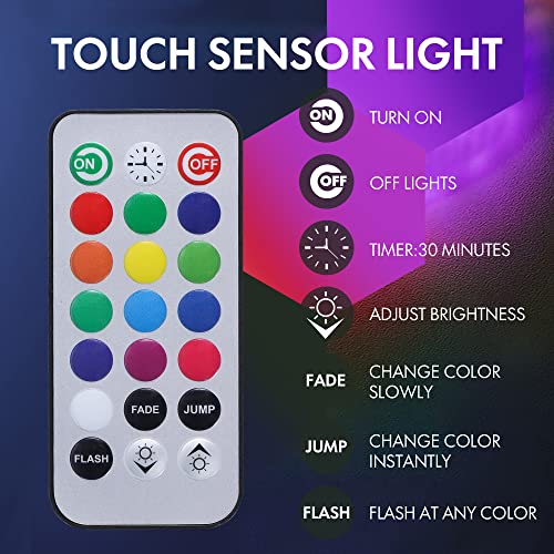 6 Pack Smart Wall-Mounted Touch Control DIY Hexagonal Wall Light