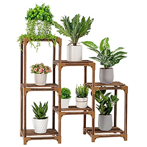 6 Tier Wood Plant Stand