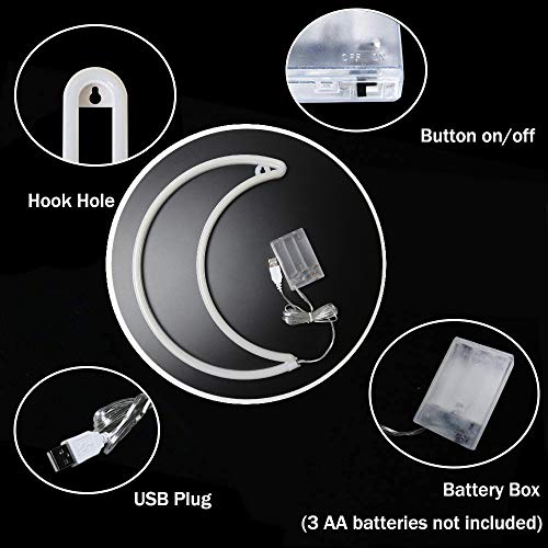 LED Moon Neon Light for Home Decoration