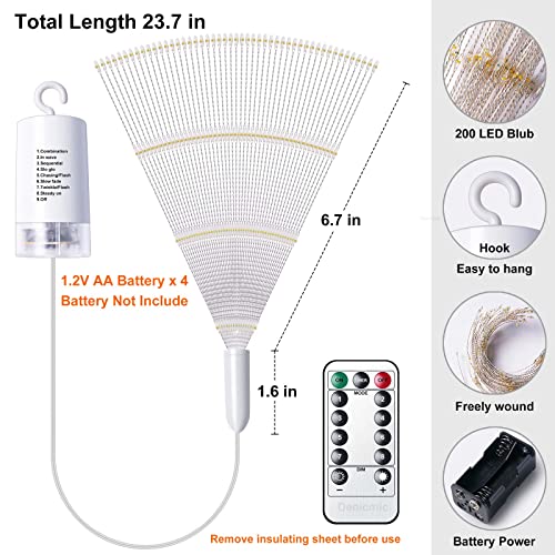 2Pack Starburst Christmas 200 Firework Lights