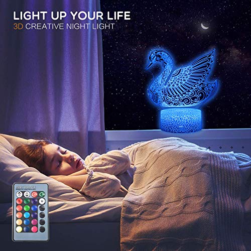 3D Illusion Bedroom Decoration Night Light Table Lamp 16 Colors