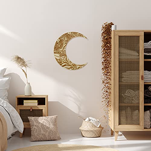 Rustic Moon Phase Bohemian Wall Art Nordic Wood Aesthetic Home Decoration