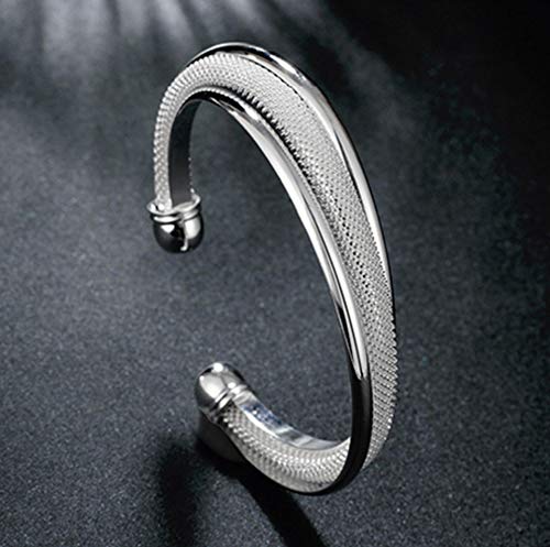 925 Silver Plated Bangle Bracelet for Women
