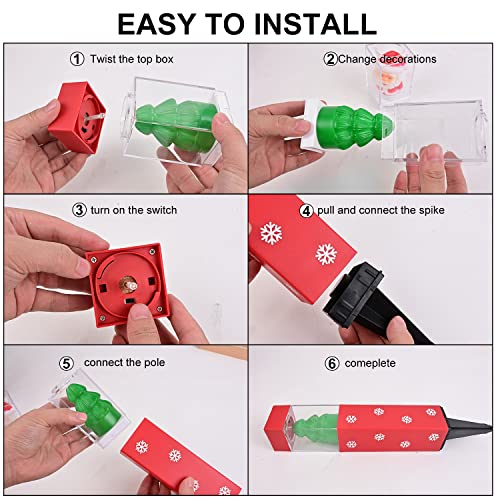 4 pack Christmas Pathway Lights Decoration