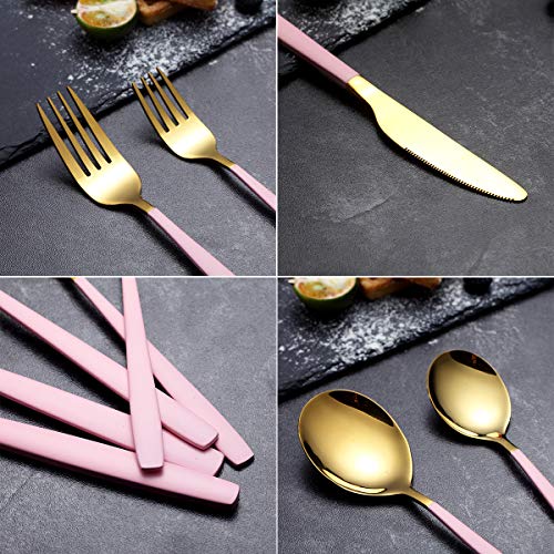 20-Piece Silverware Cutlery Set, Service of 4,Mirror Finish