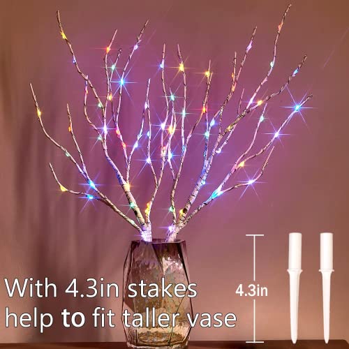 Lighted Branches 18IN 70L LED Fairy Lights, w/ Timer Battery Operated for Home Decoration
