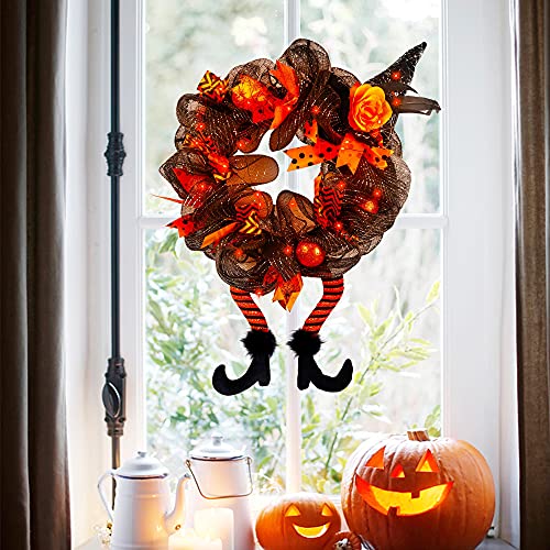 Halloween Wreaths w/ 30 LEDs for Home Decoration