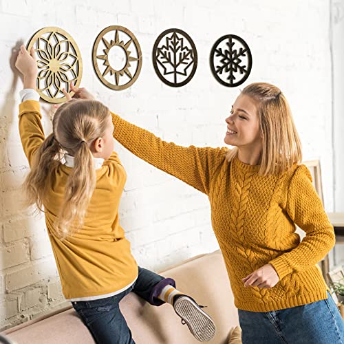 4 Pcs Four Seasons Wooden Art Wall Decoation
