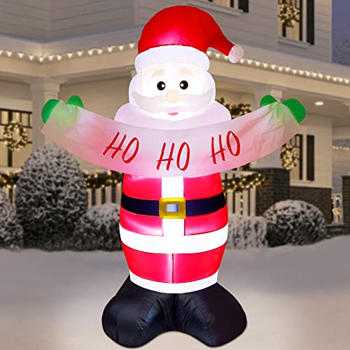 6ft Santa Claus Christmas Inflatables w/ LEDs