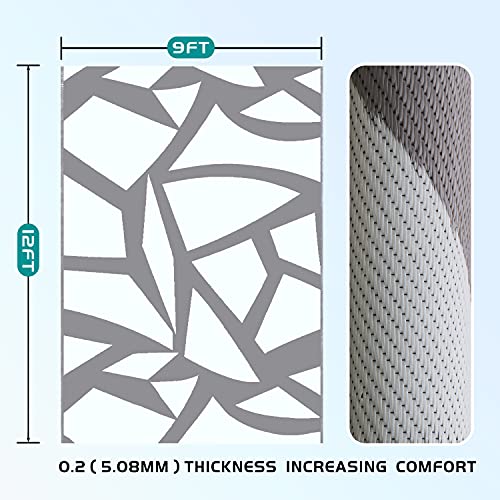 Plastic Polypropylene Area Rug Reversible & Waterproof