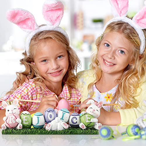 Colorful Easter Eggs Bunny Decoration