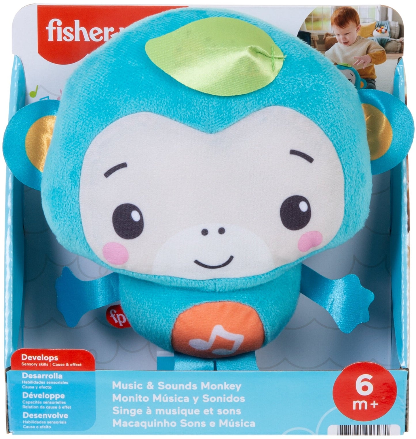 Music & Sounds Monkey Plush Toy For Infants/Toddlers