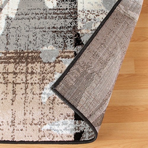 Beige Brown Bristol Area Rug (5' x 8')
