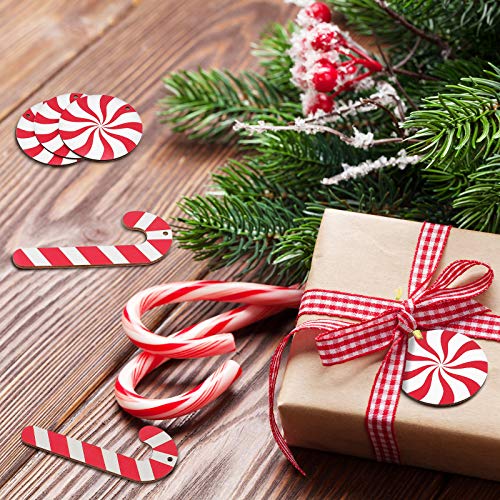30 Pieces Candy Hanging Ornaments Candy Cane Christmas Tree Hanging Decoration