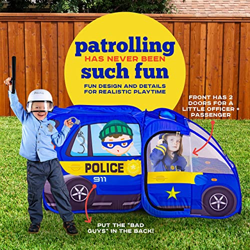 Police Car Pop Up Play Tent w/ Policeman Officer Costume
