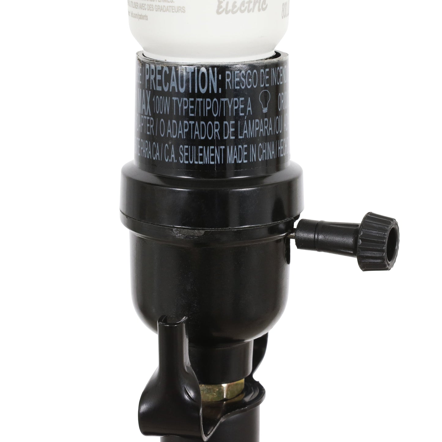 Table and Floor Lamp Set, Black Matte Finish