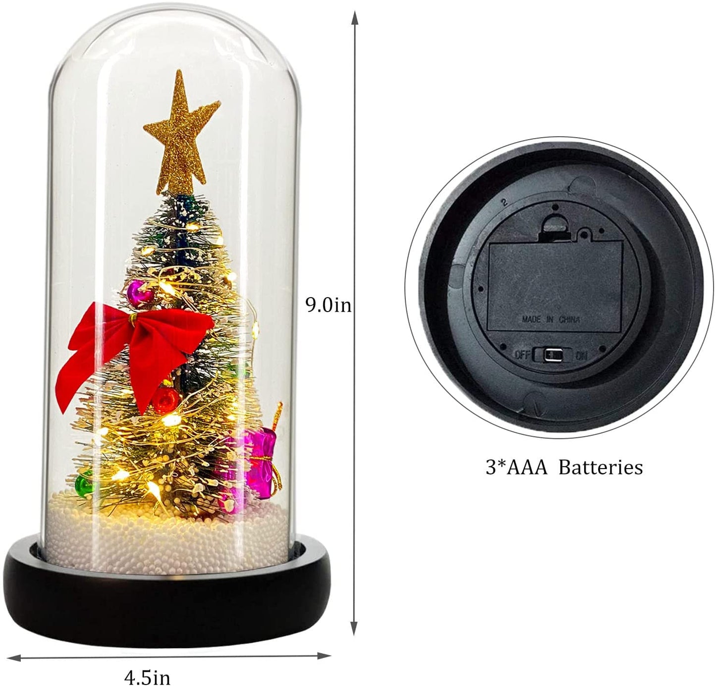 Mini Christmas Trees LED Decoration Warm Light