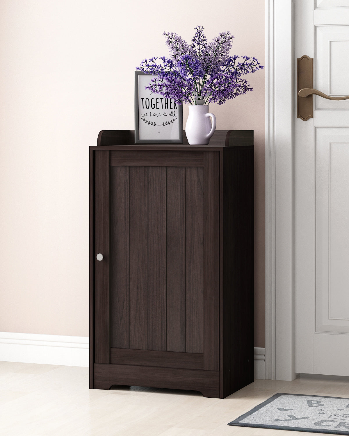 Standing Louver Door Cabinet