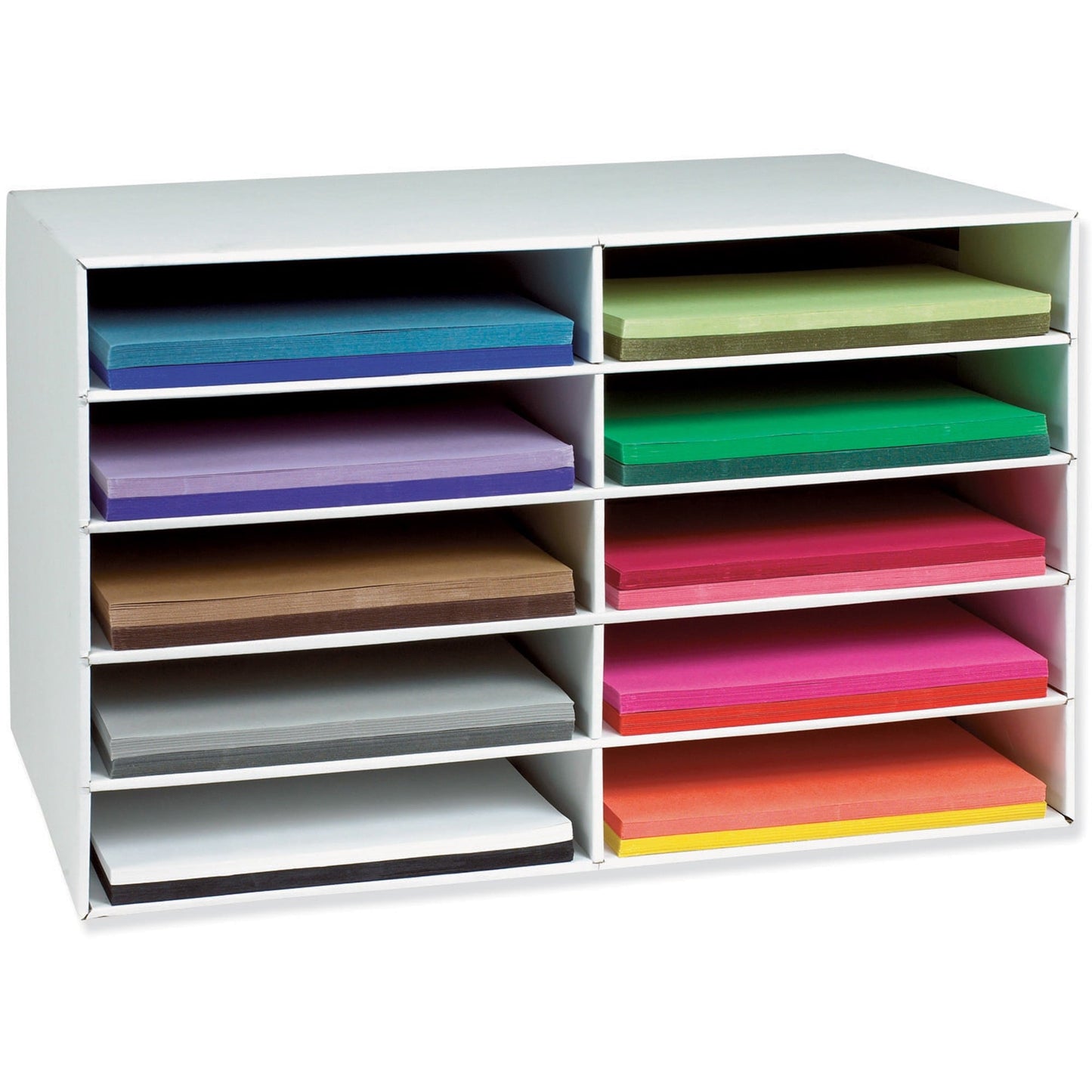 Classroom Keepers Construction Paper Storage, White