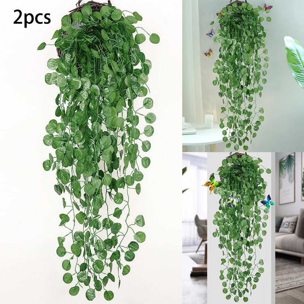 2x Artificial Hanging Plants