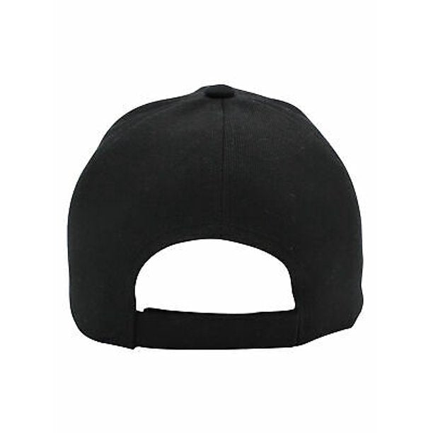 Men's Plain Baseball Cap Adjustable Curved Visor Hat-3P Black Charcoal Navy
