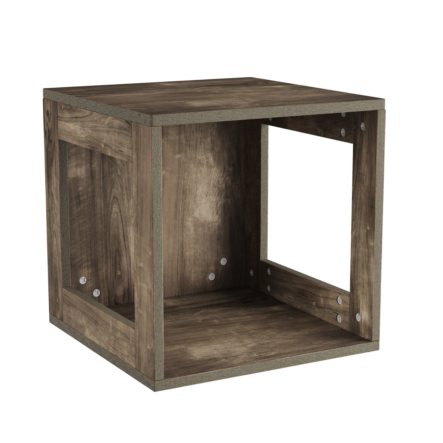 Stackable Modular Cube Accent Table w/ Open Side