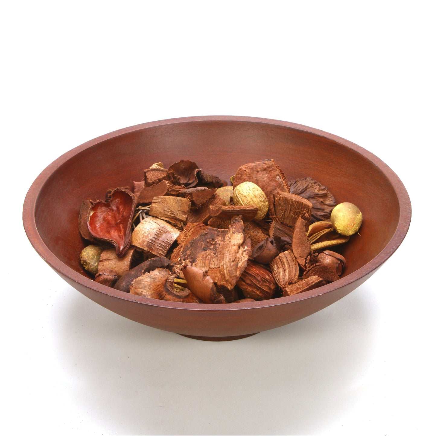 11.8 inch Diameter, Wooden Finished Decorative Bowl