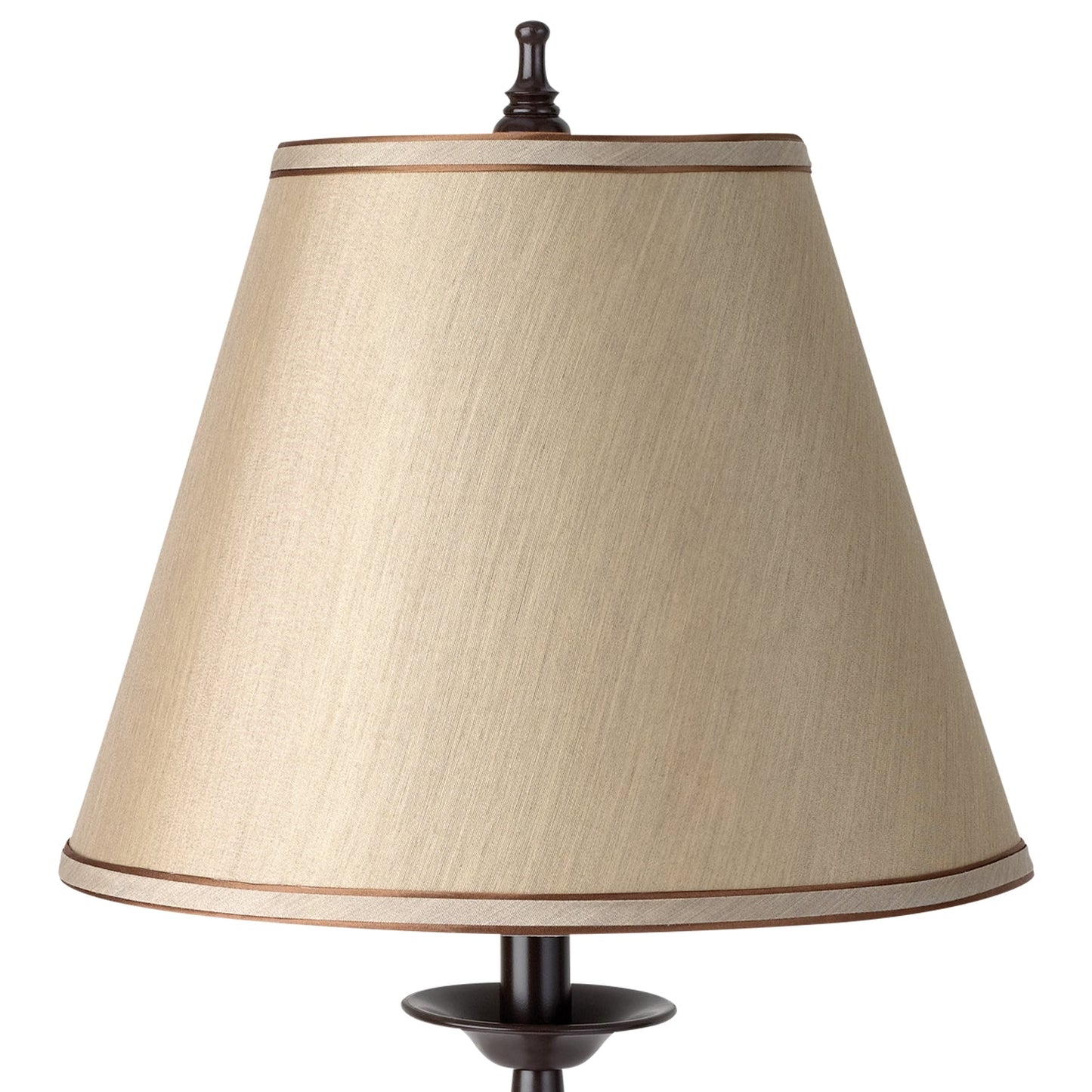 Set of Two 27" Bronze & Beige Table Lamps