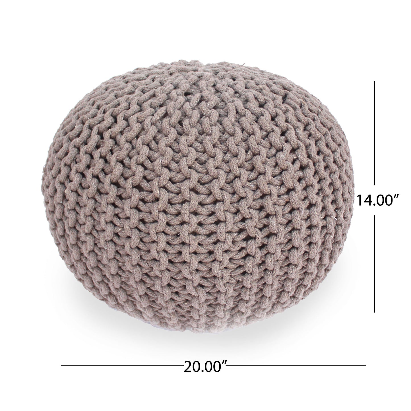 Indoor Bohemian Handcrafted Modern Cotton Ottoman Pouf