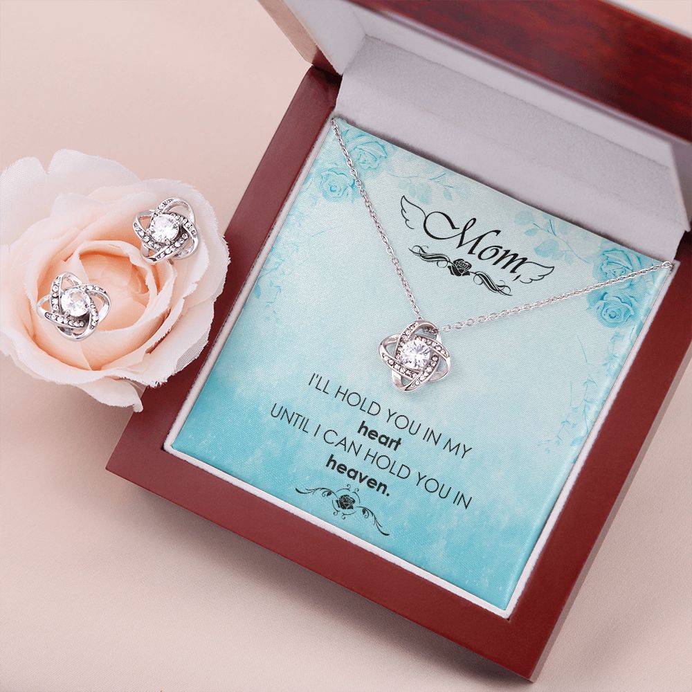 I_ll hold you Love Knot Earring & Necklace Set